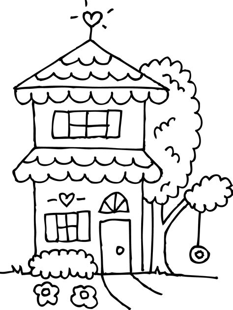 House Printable Coloring Pages